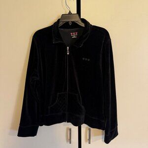 3 hearts black velvet jacket